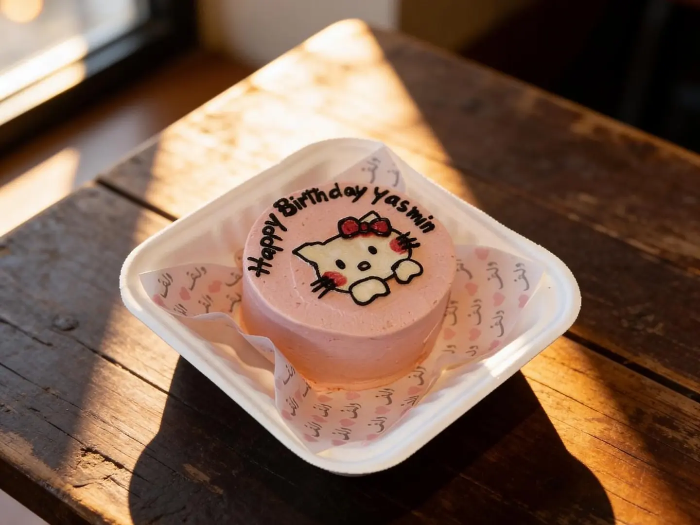 كيكة ميلاد هيلوكيتي مقاس صغير