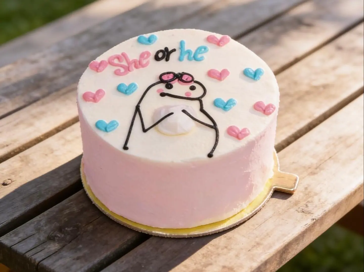 كيكه هو و هي حشوة وردي