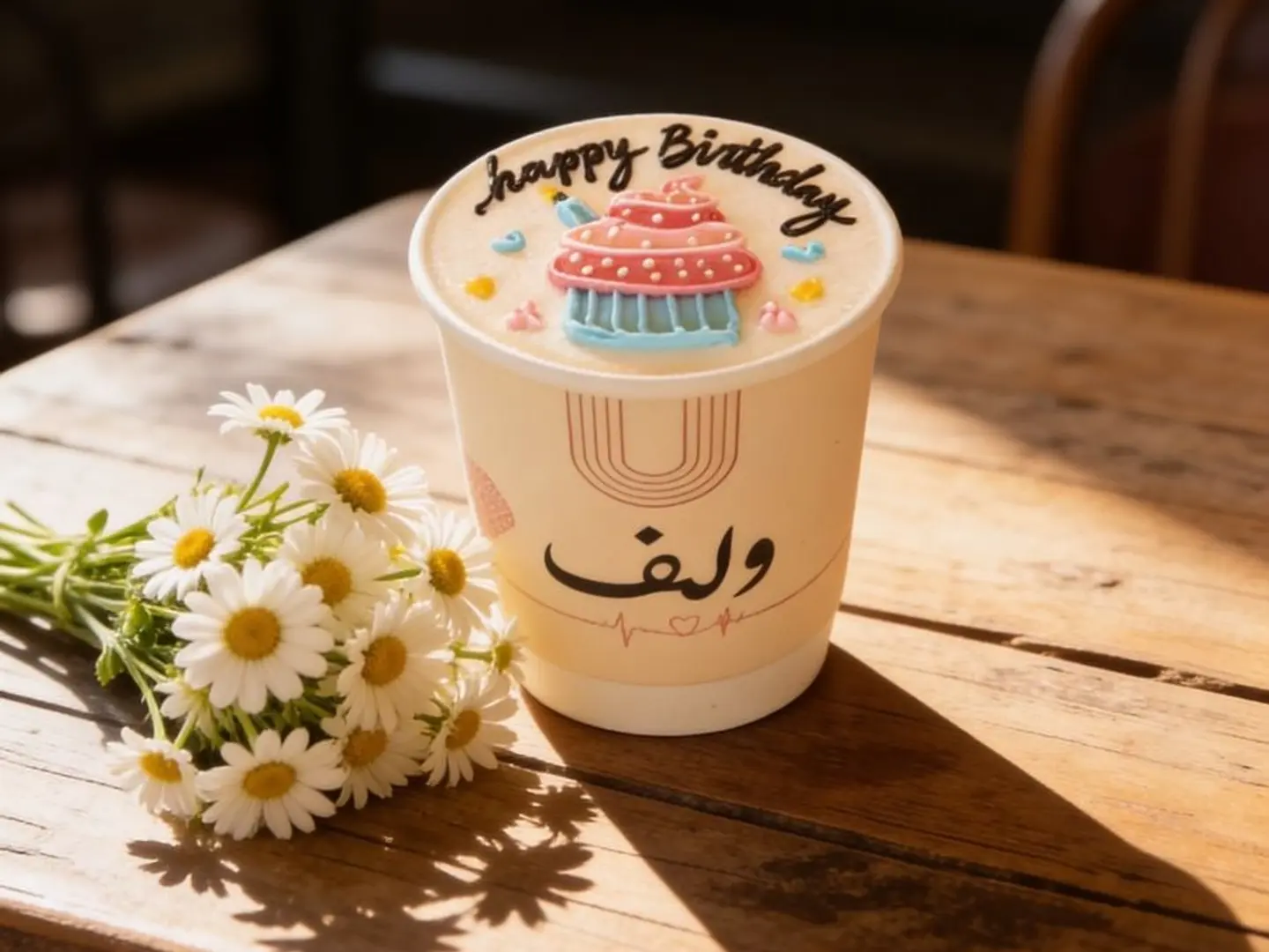 كوب كيك يوم ميلاد شكل ون