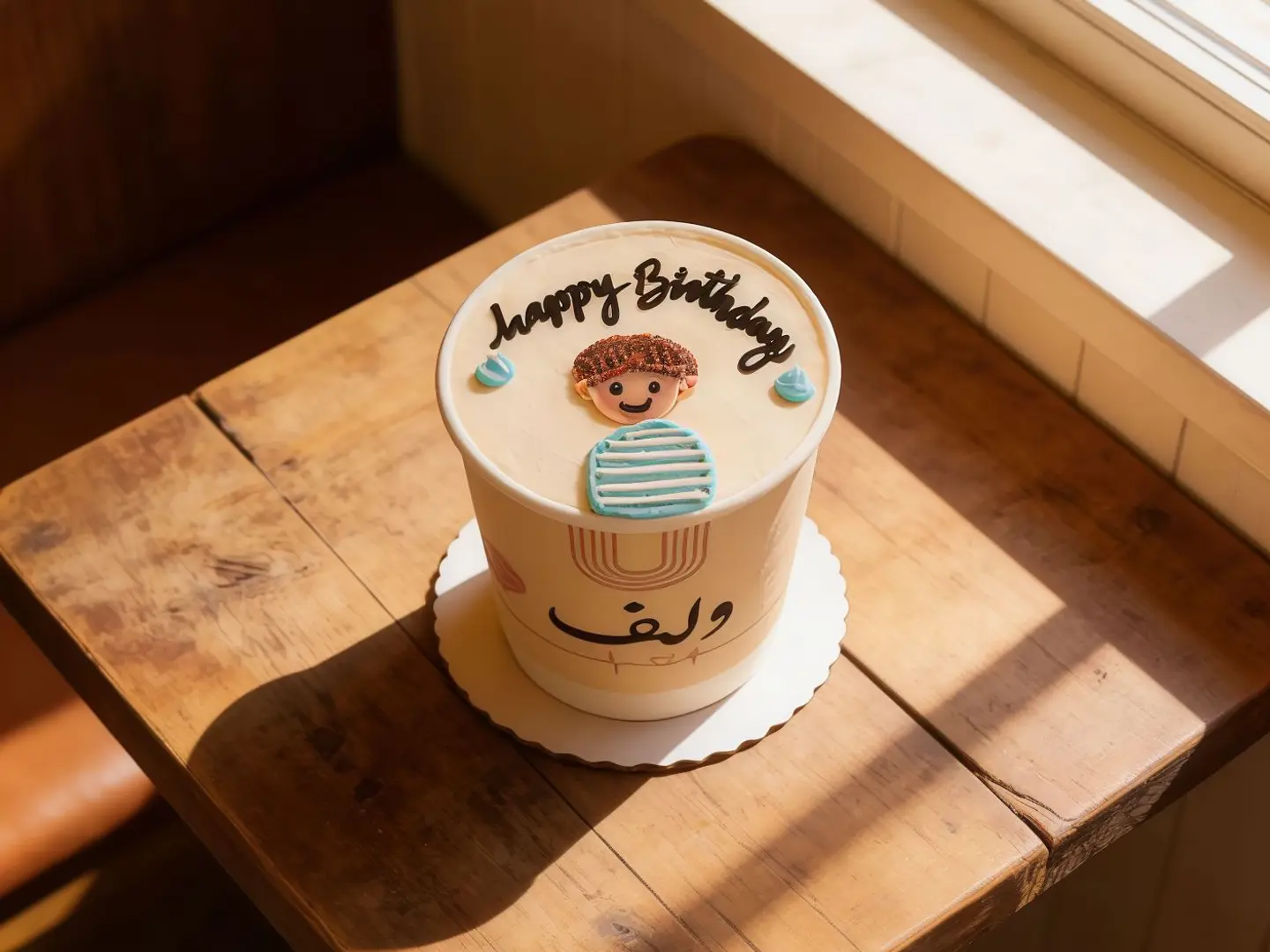 كوب كيك يوم ميلاد رسمة ولد