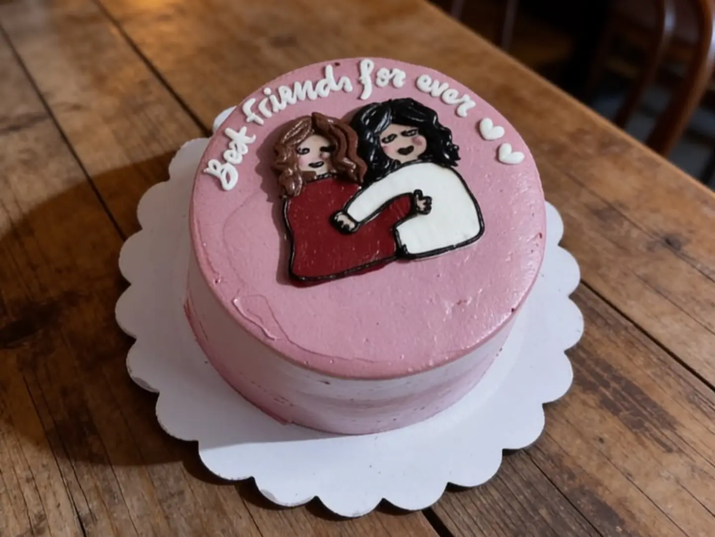 3 Inch Vanilla Best Friend Cake Serves 1 To 2 People