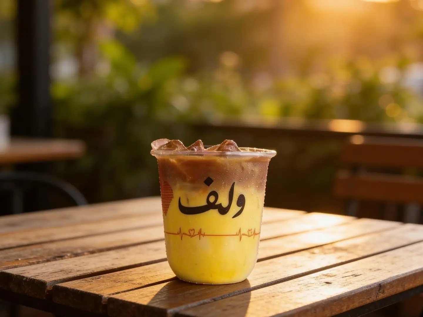 زعفران اسبريسو لاتيه