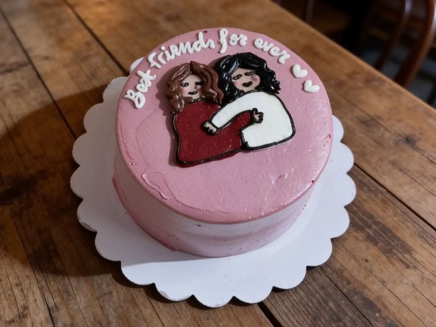 Best Friend Cake 4inch Two Layer Vanilla Cake Serves 2 To 3 People