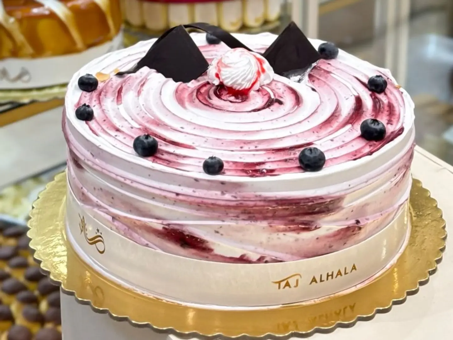 كيك بلوبيري وسط