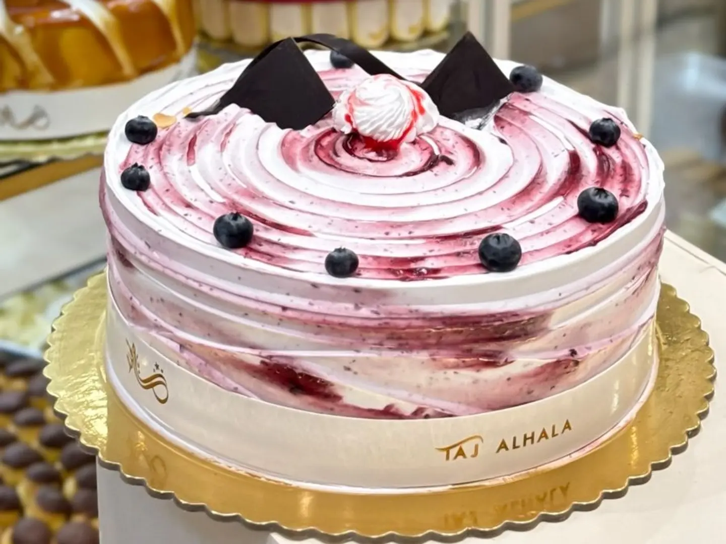 كيك بلوبيري صغير