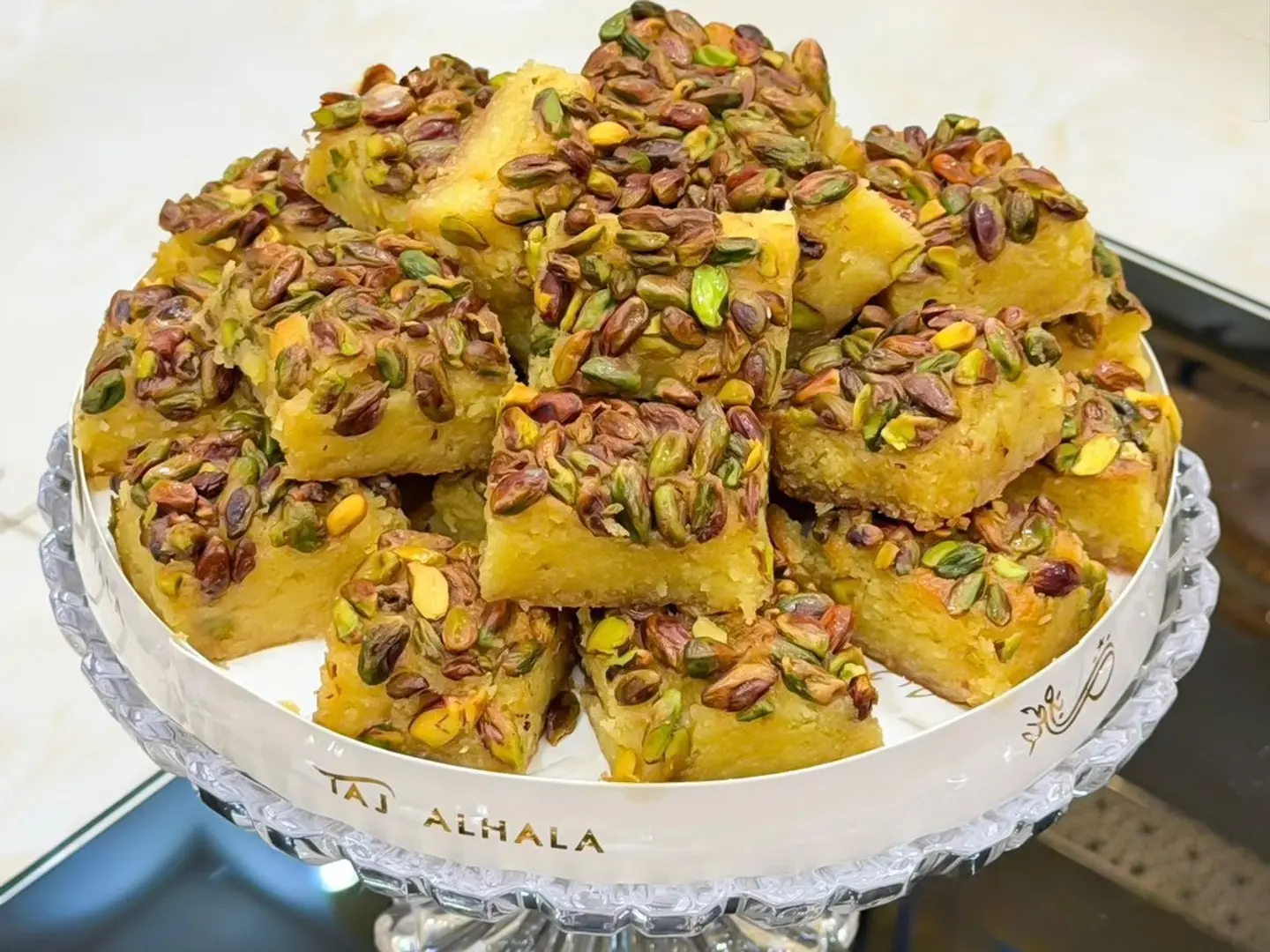 هريسة بالفستق الحلبي - نصف كيلو