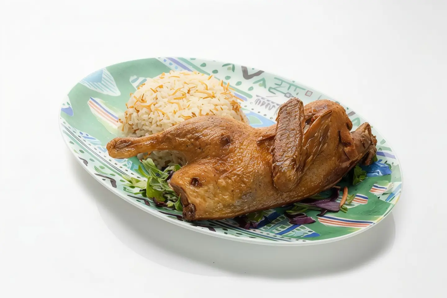 نصف بطة محمرة