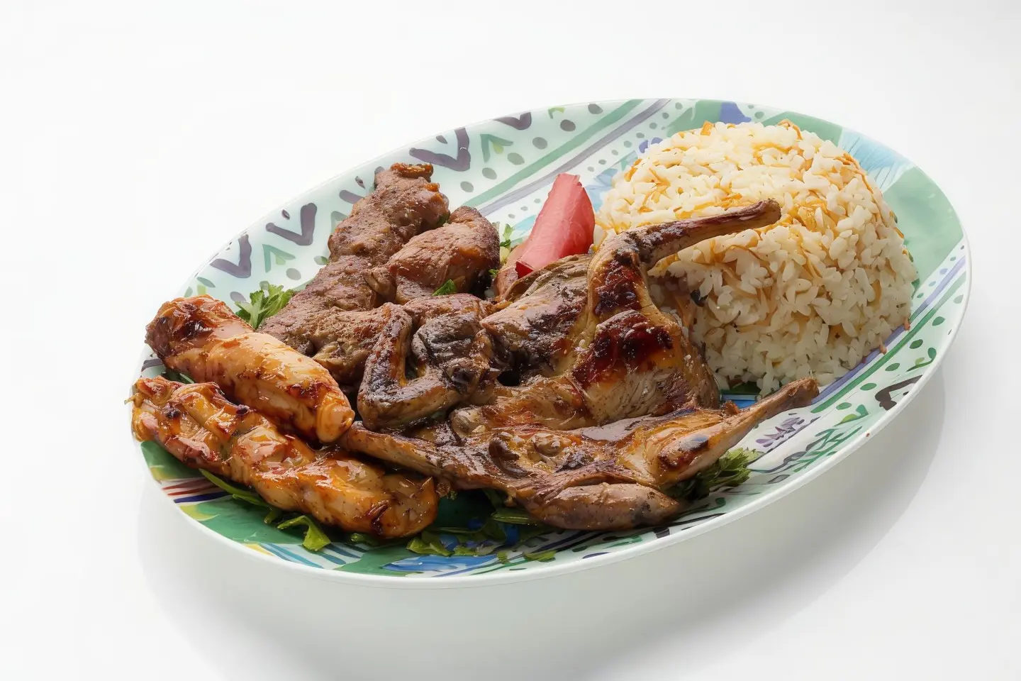طبق مشويات حمام عبده