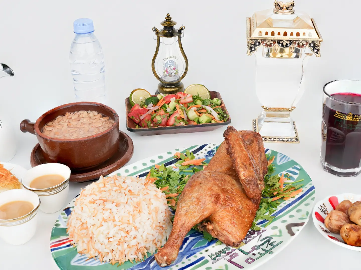 وجبة نصف بط محمر