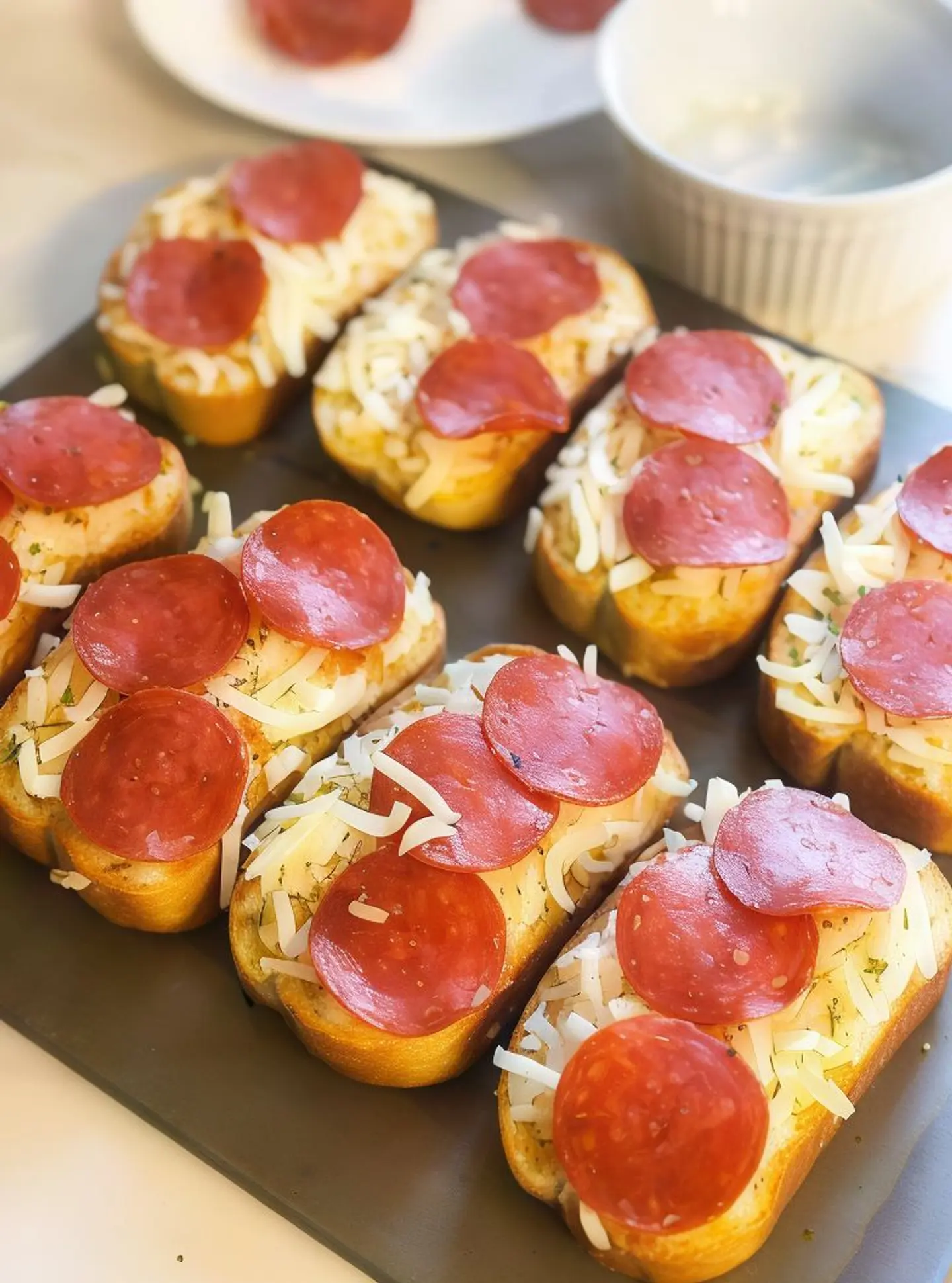 Garlic Bread With Pepperoni
