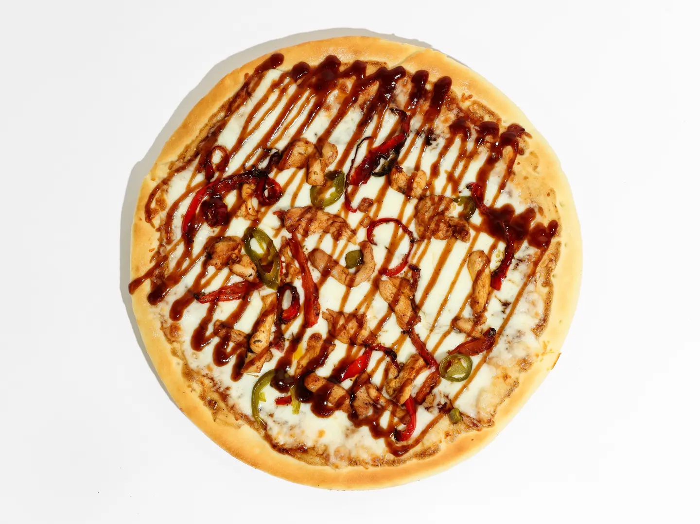 بيتزا دجاج الباربكيو-كبير