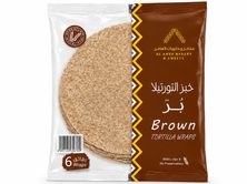 خبز التورتيلا البني