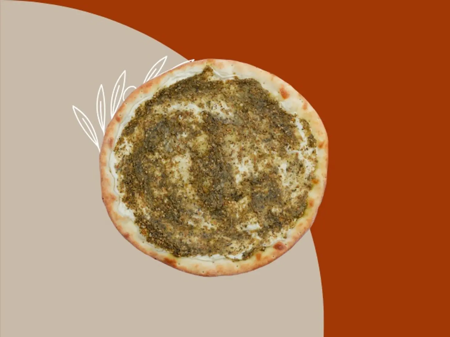 Mankoushe Labneh With Zaatar