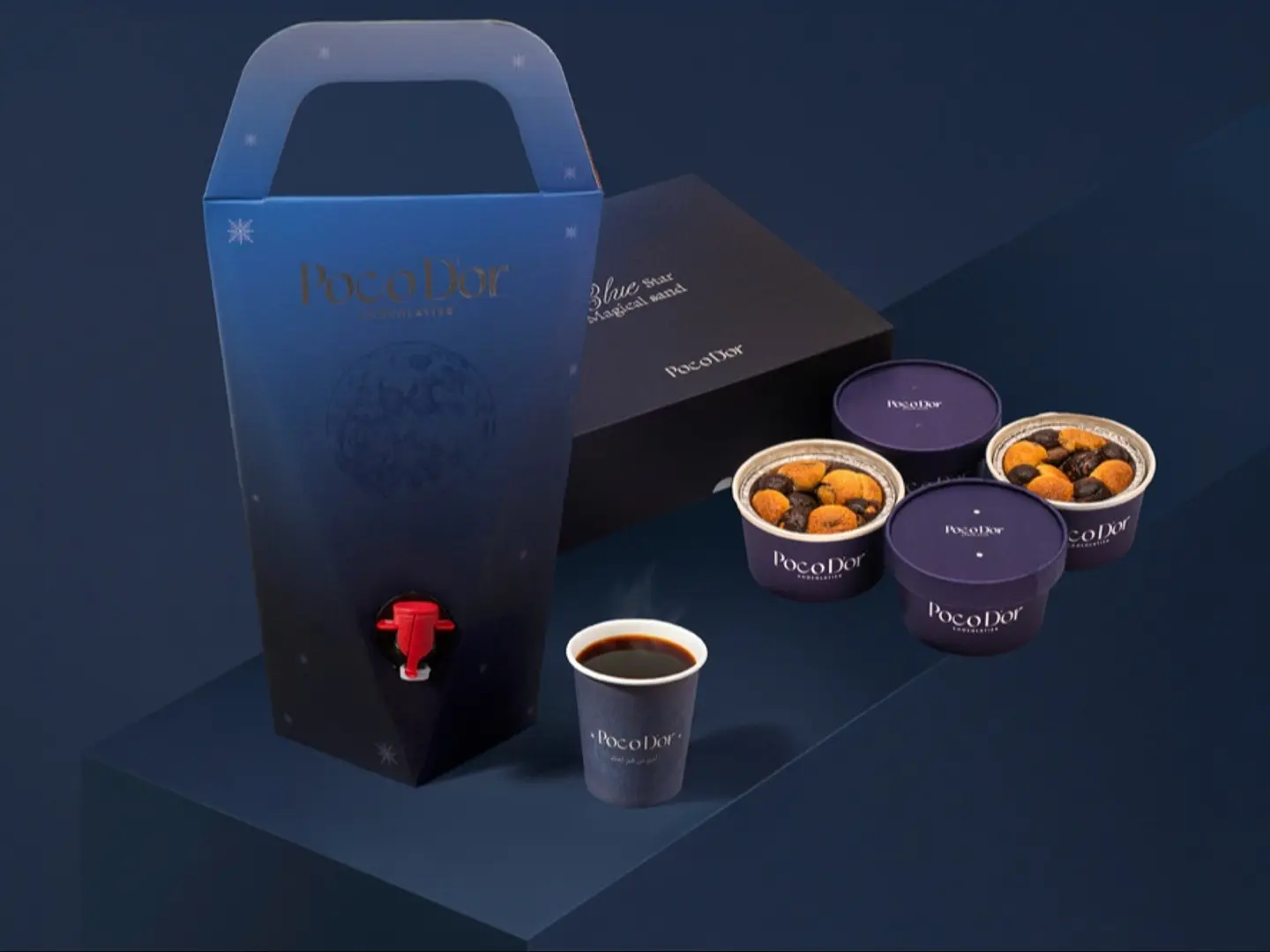 كومبو قهوة و كوكيز سوفليه