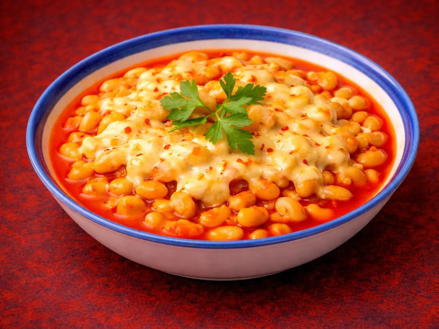 صحن فاصوليا مع الجبن