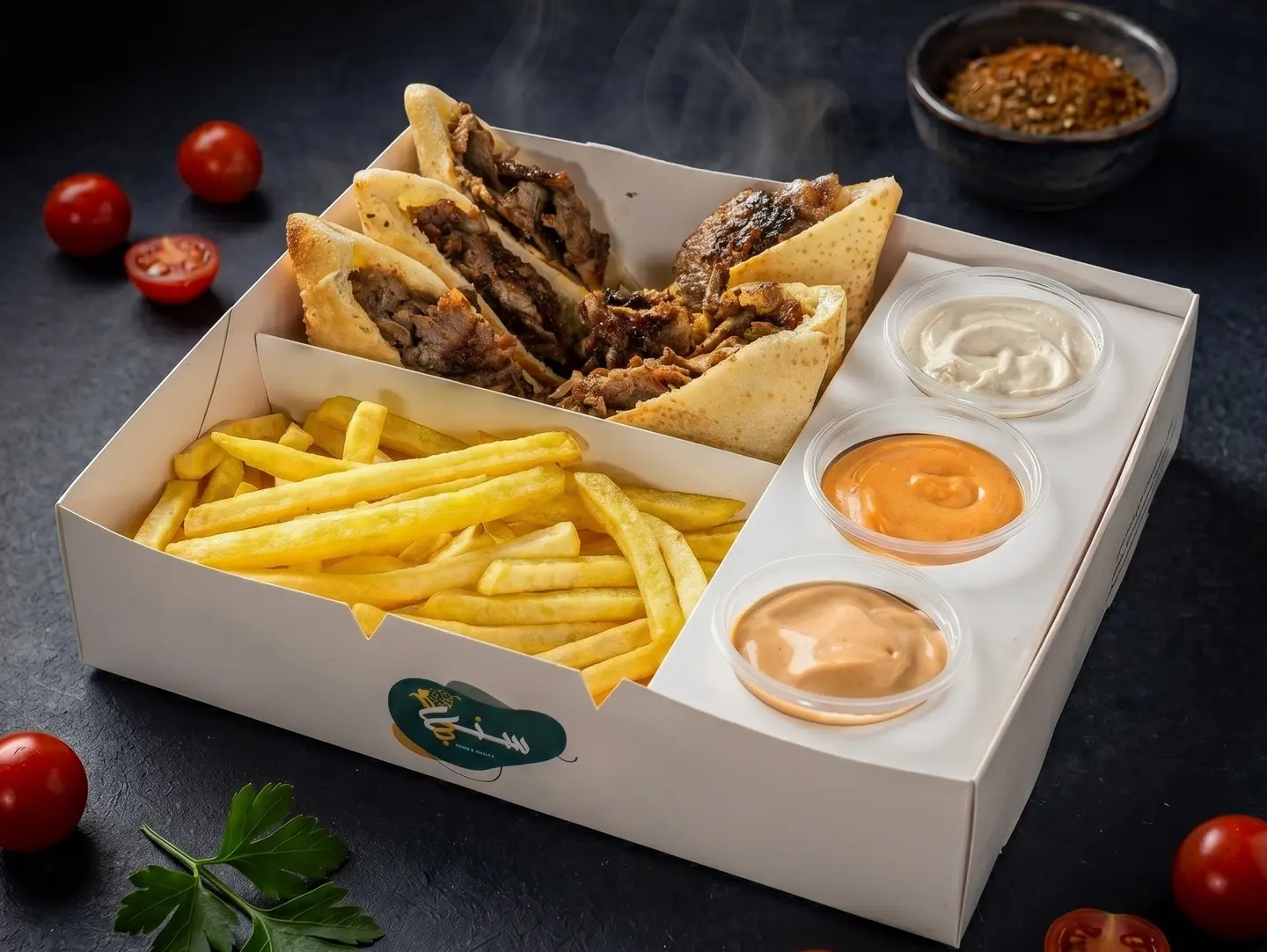 شاورما عربي لحم