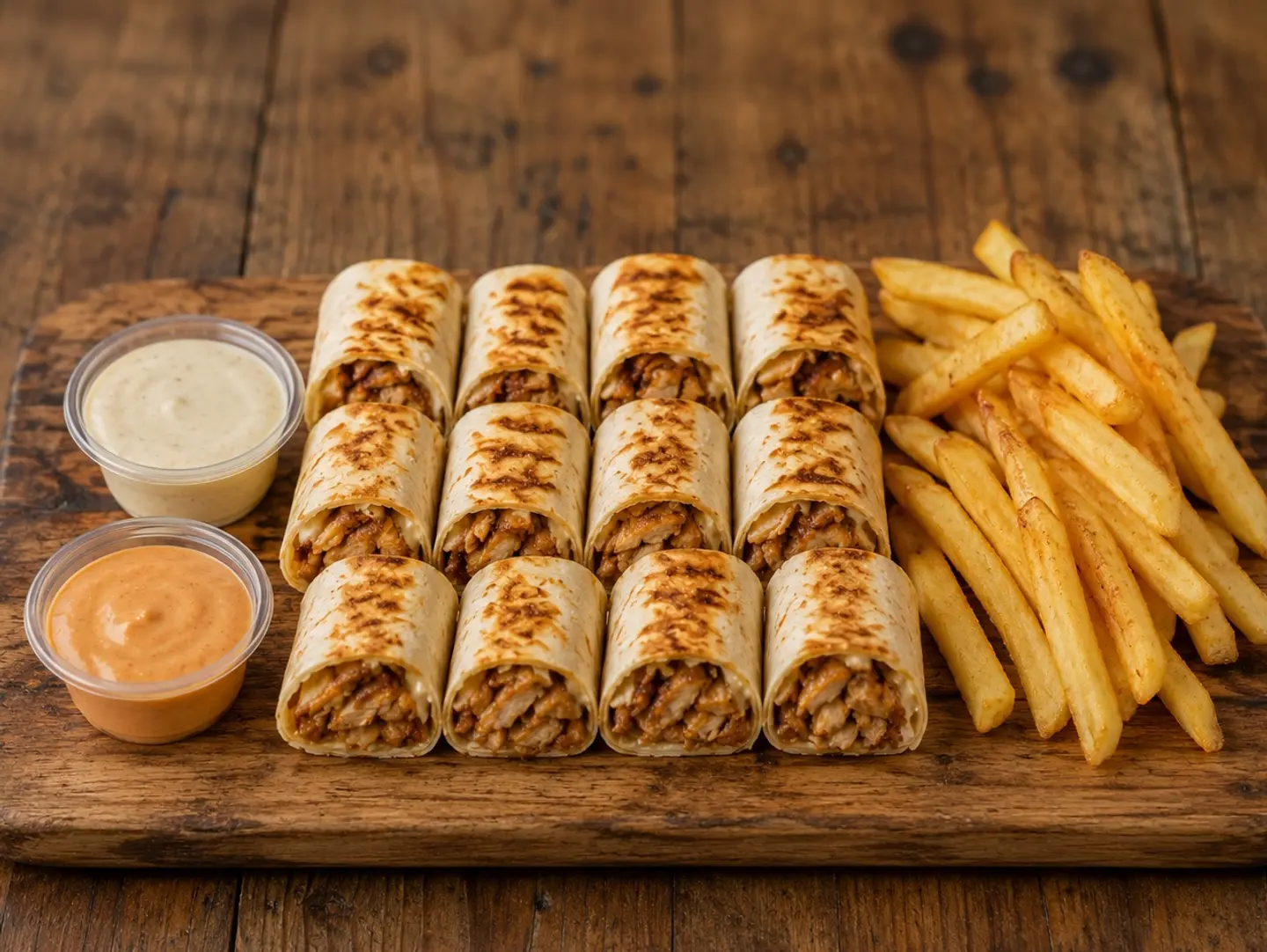 شاورما عربي دجاج وسط