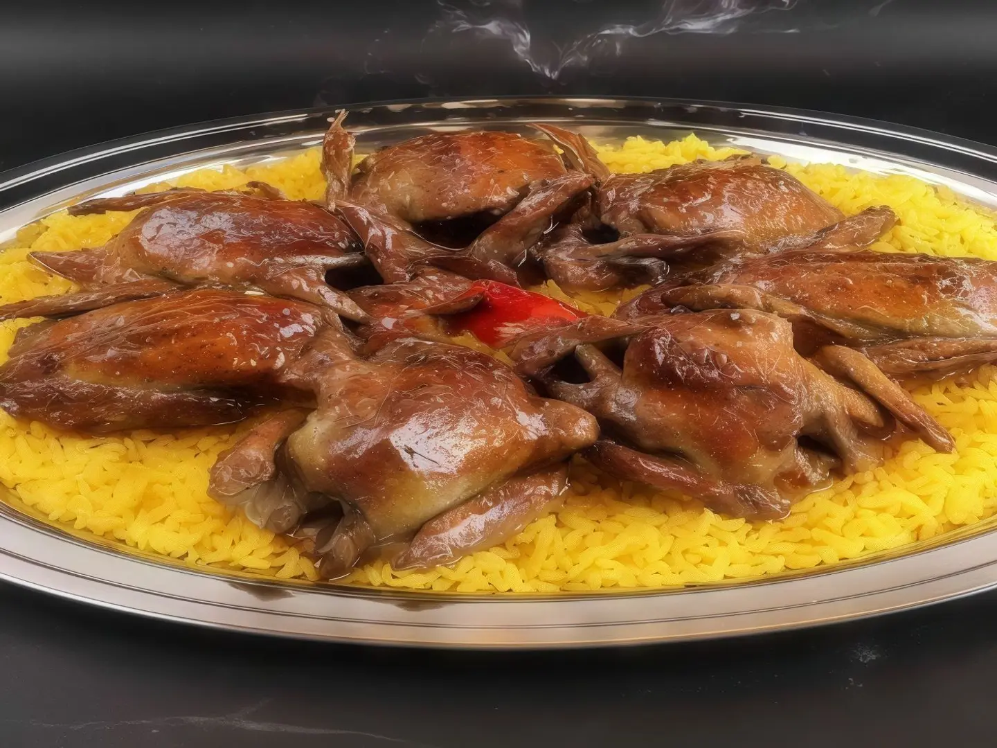 1 Hamam Mahshi With Mandi Rice