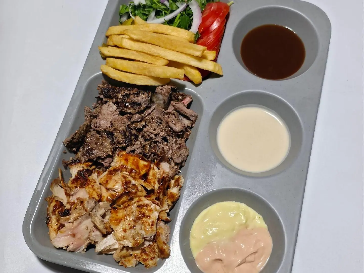 صحن شاورما عربي مكس