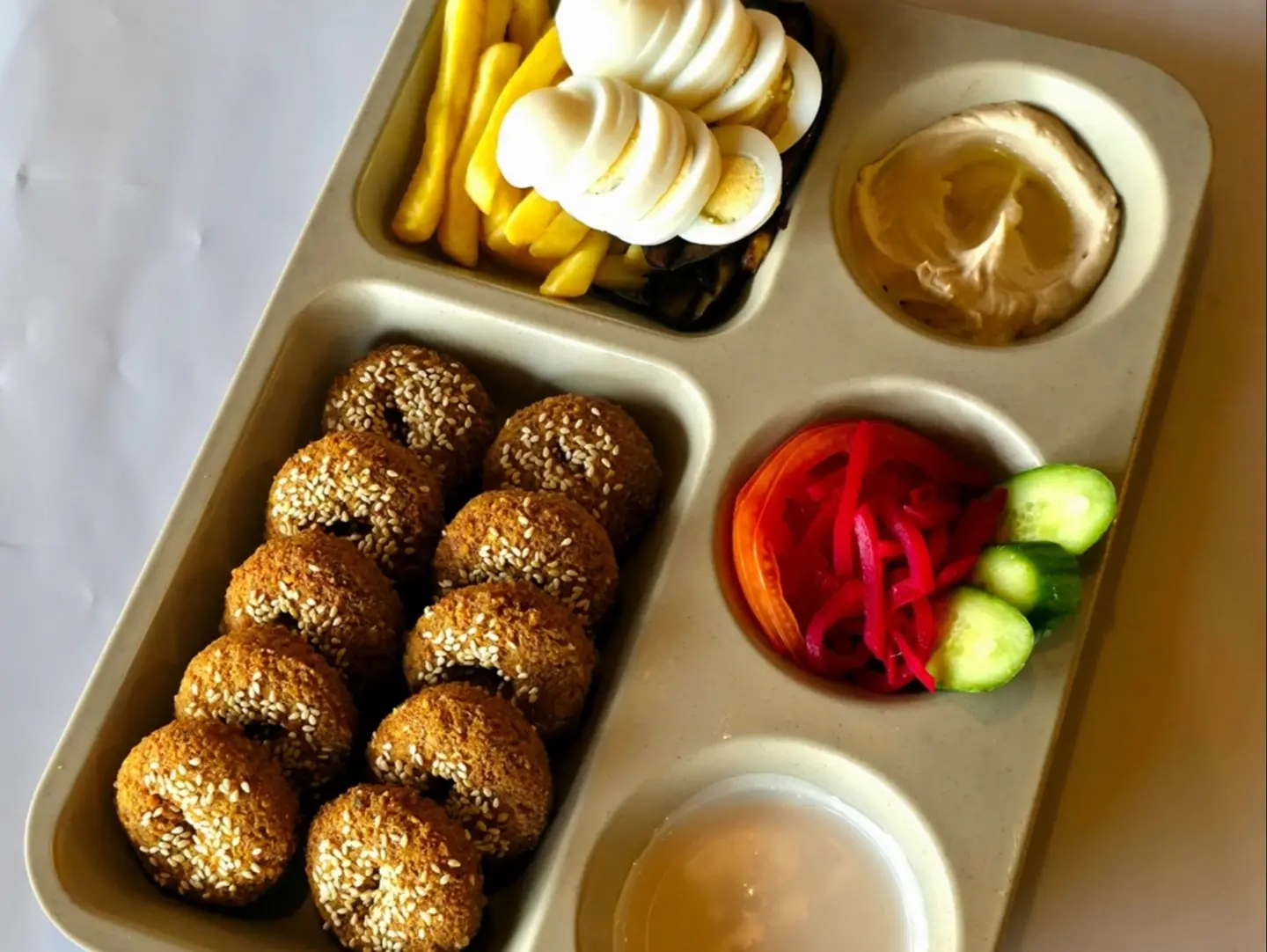 Mixed Falafel With Boiled Eggs