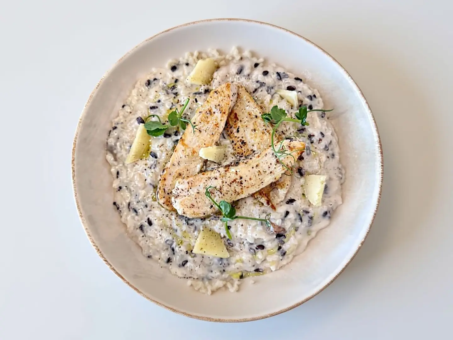 روزيتو مع الدجاج والفطر