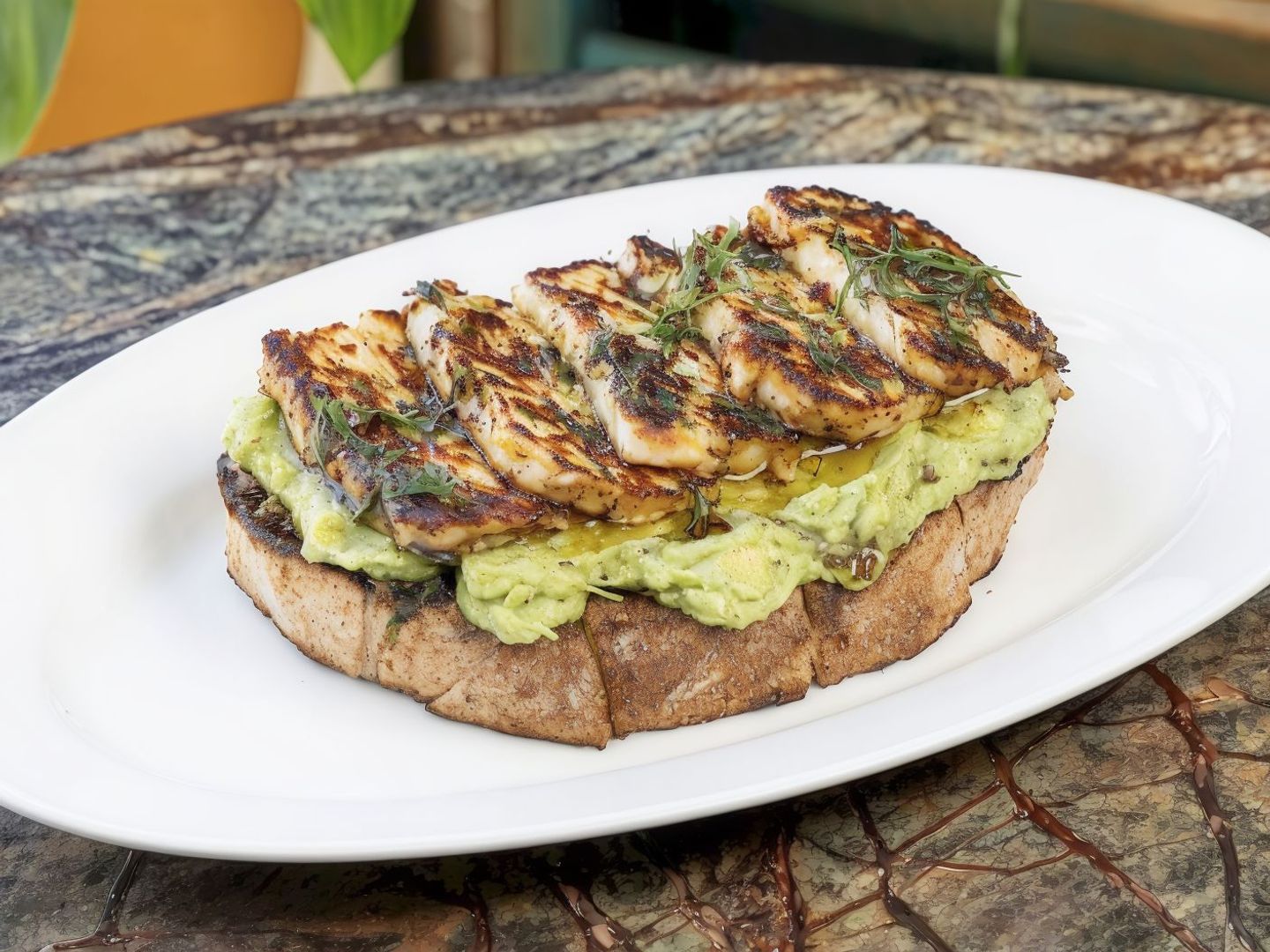 Avocado & Grilled Halloumi