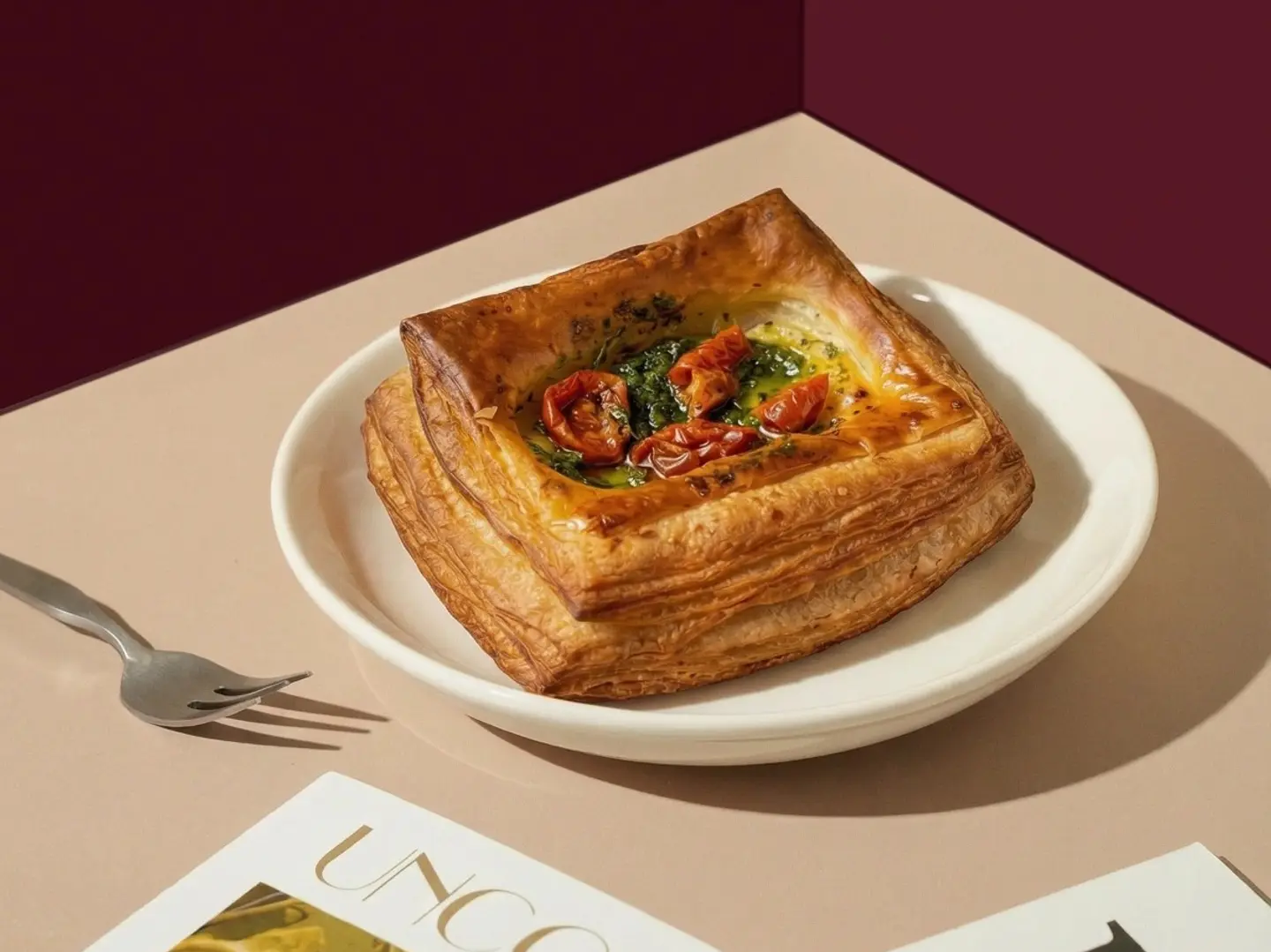 Twisted Haloumi With Olives