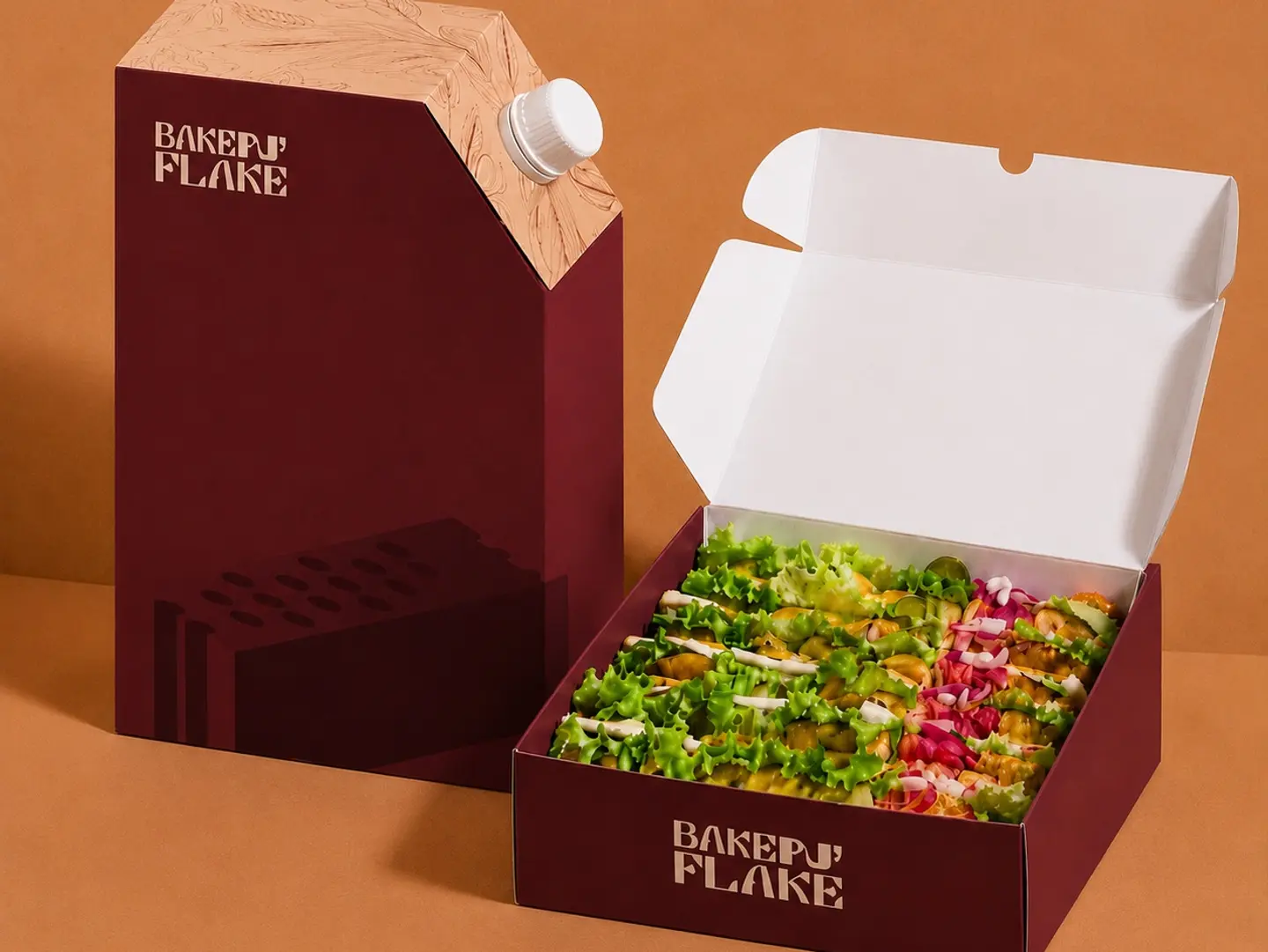 Mini Sandwich With Coffe Box