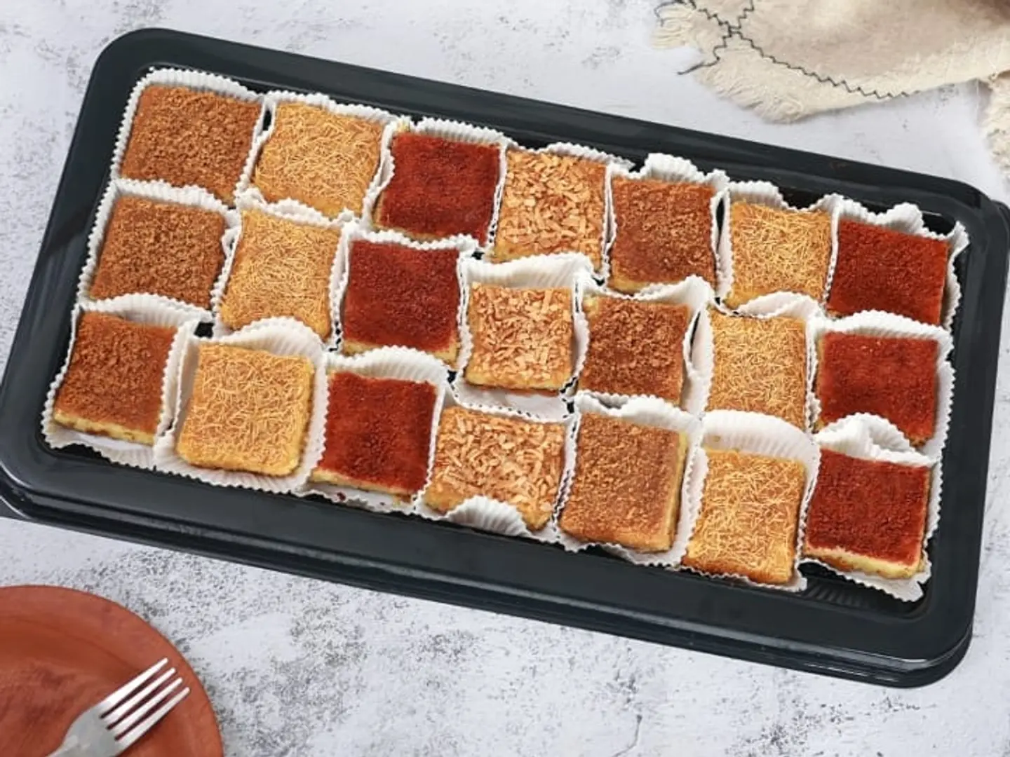 Large Mixed Basbousa Plate