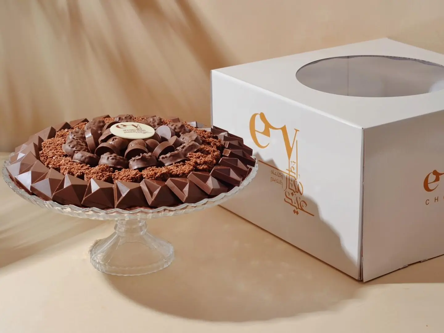 A Tray Of Luxury Chocolates With A Special Box