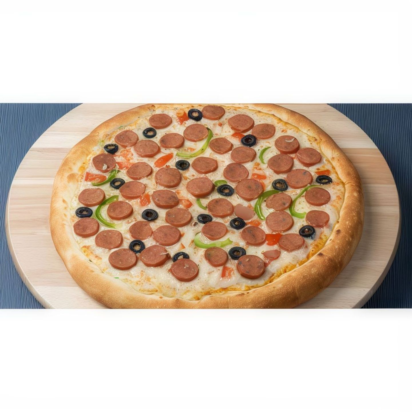 بيتزا نقانق وسط