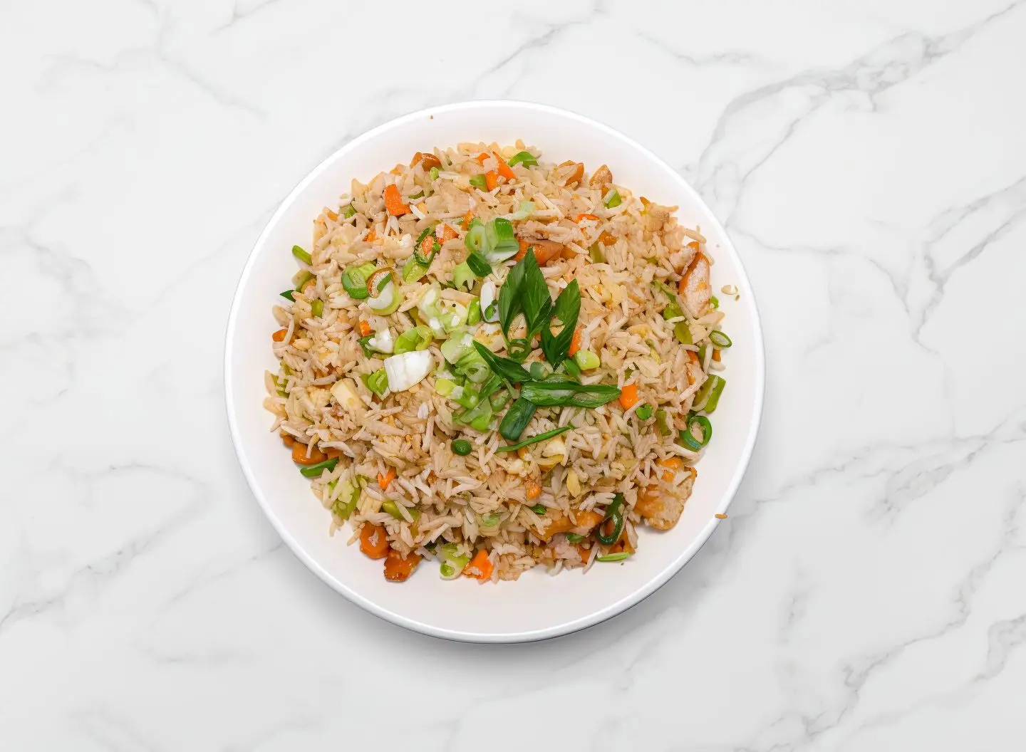 أرز مقلي مشكل