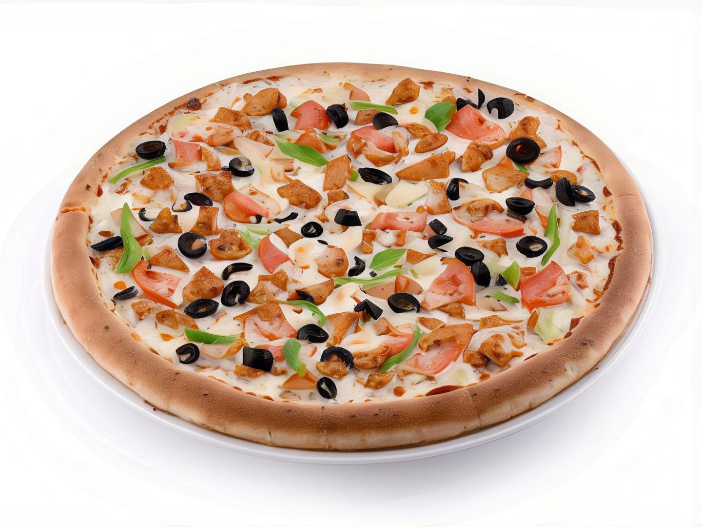 Chicken And Vegetable Pizza