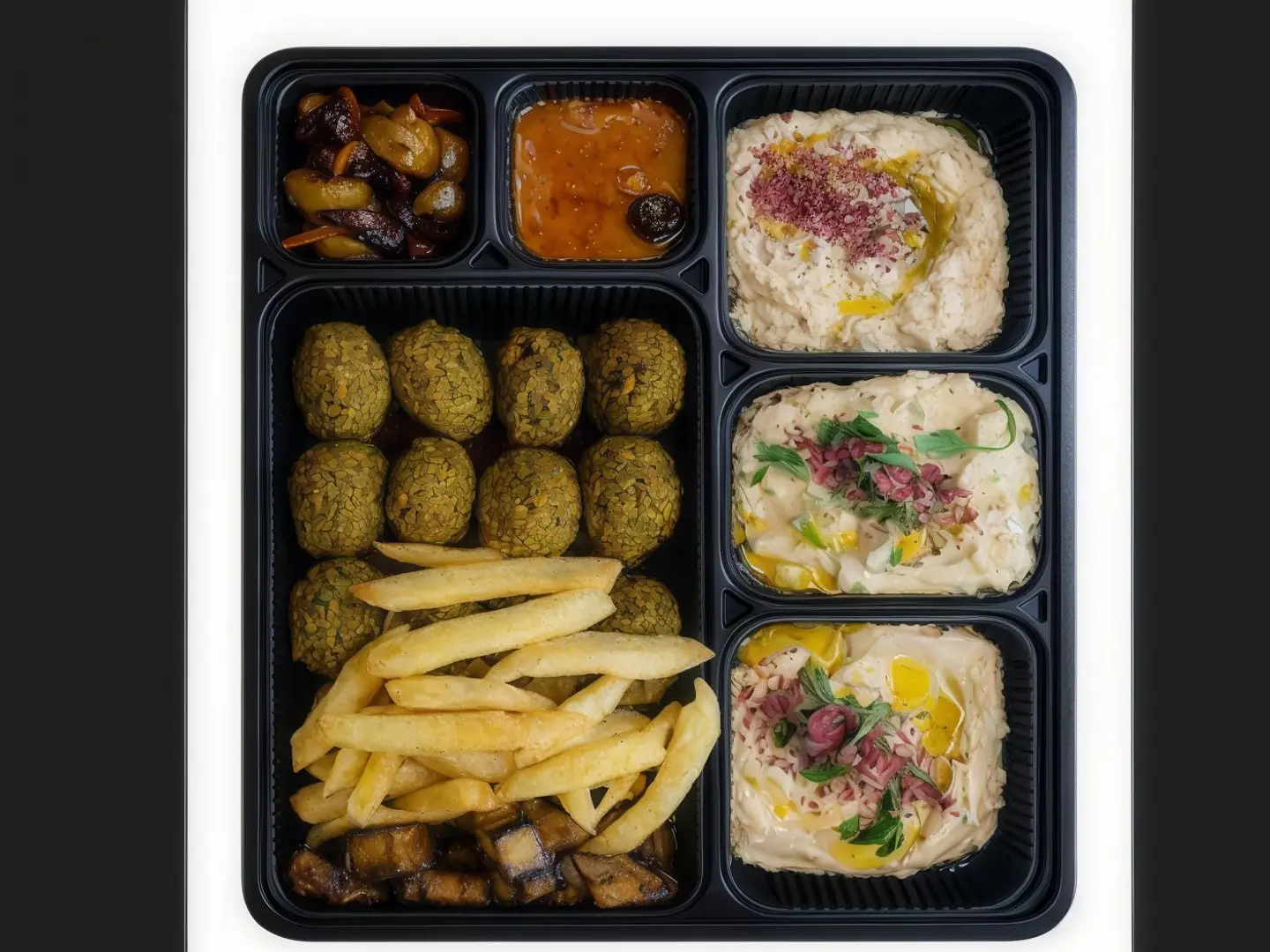 Levantine Mixed Platter With Fries