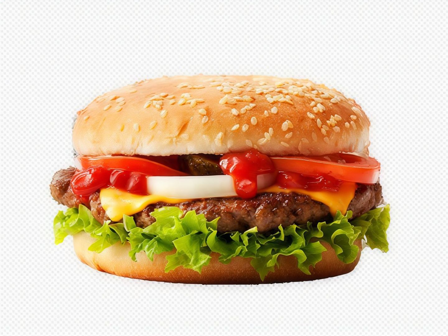 Charcoal Grilled Beef Burger