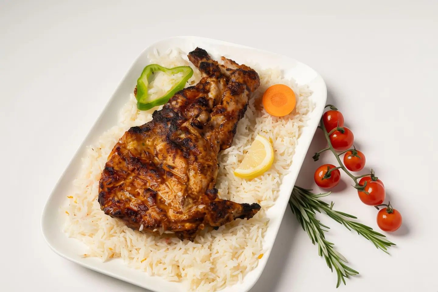 دجاج تكا مع الأرز