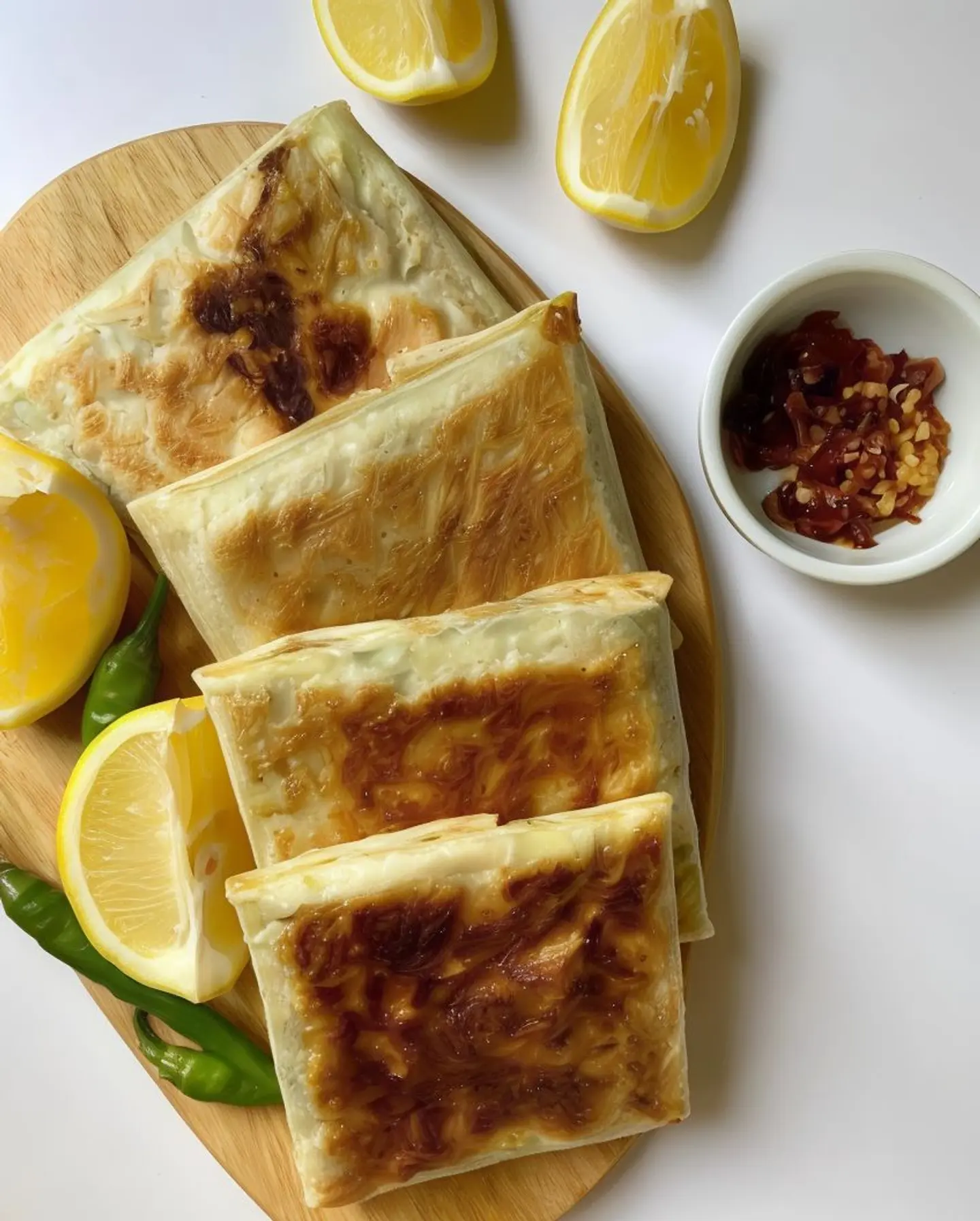 Mutabbak Vegetables With Two Cheeses