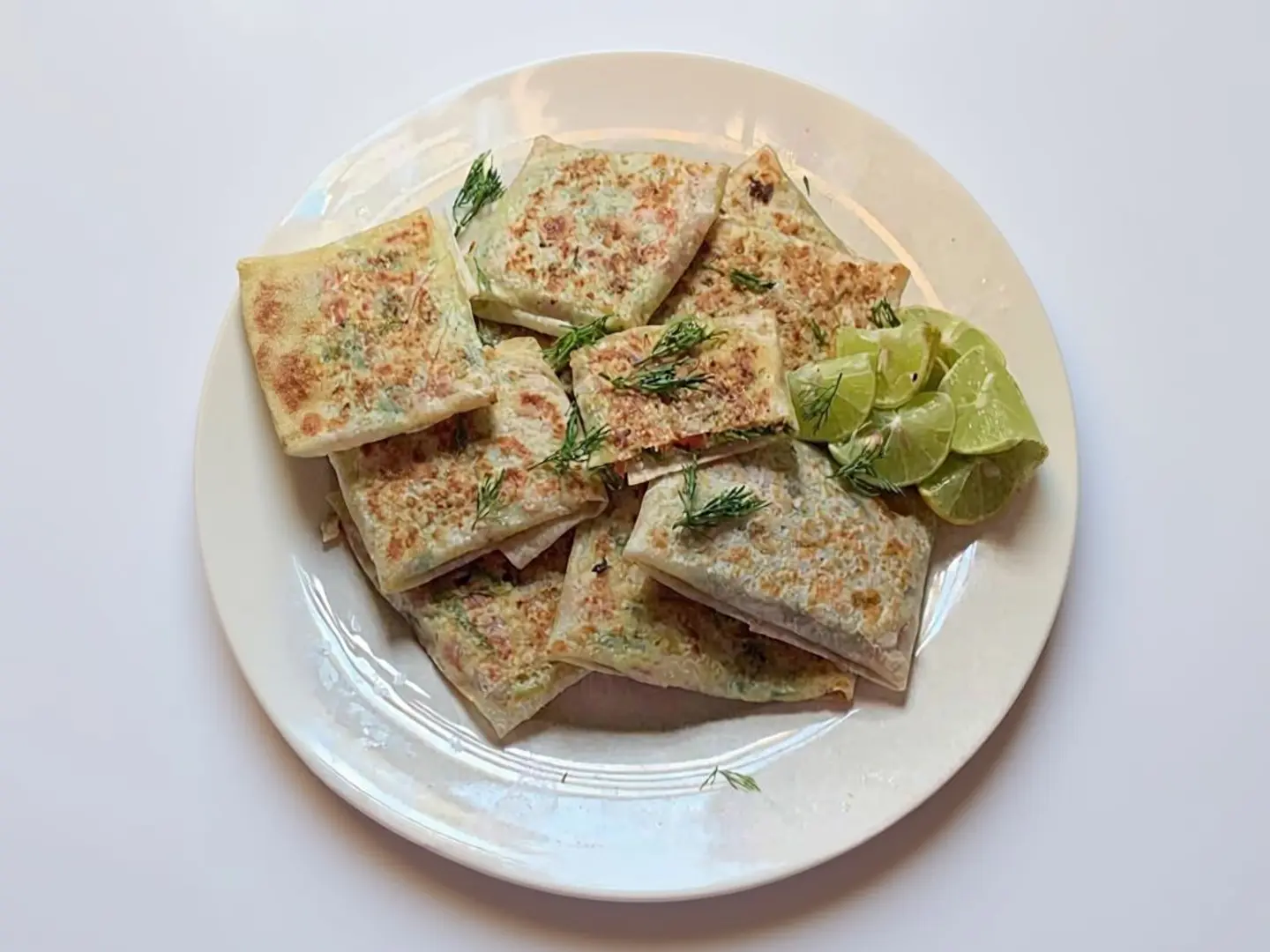 Vegetable Mutabbak With Cheese