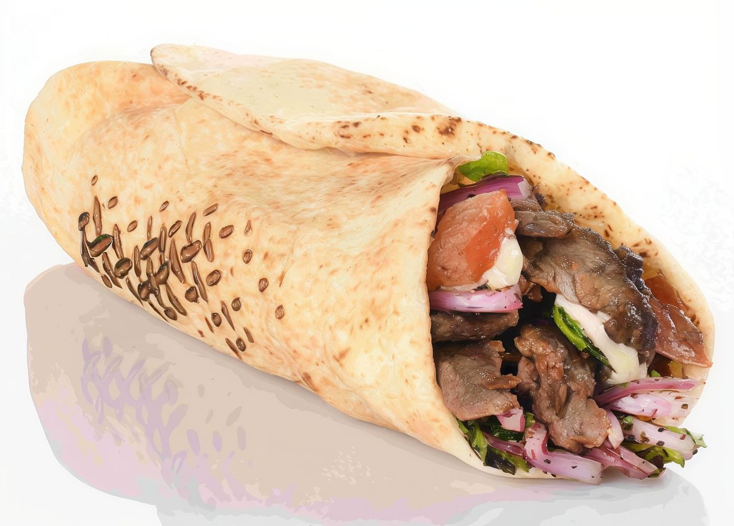شاورما لحم صاج