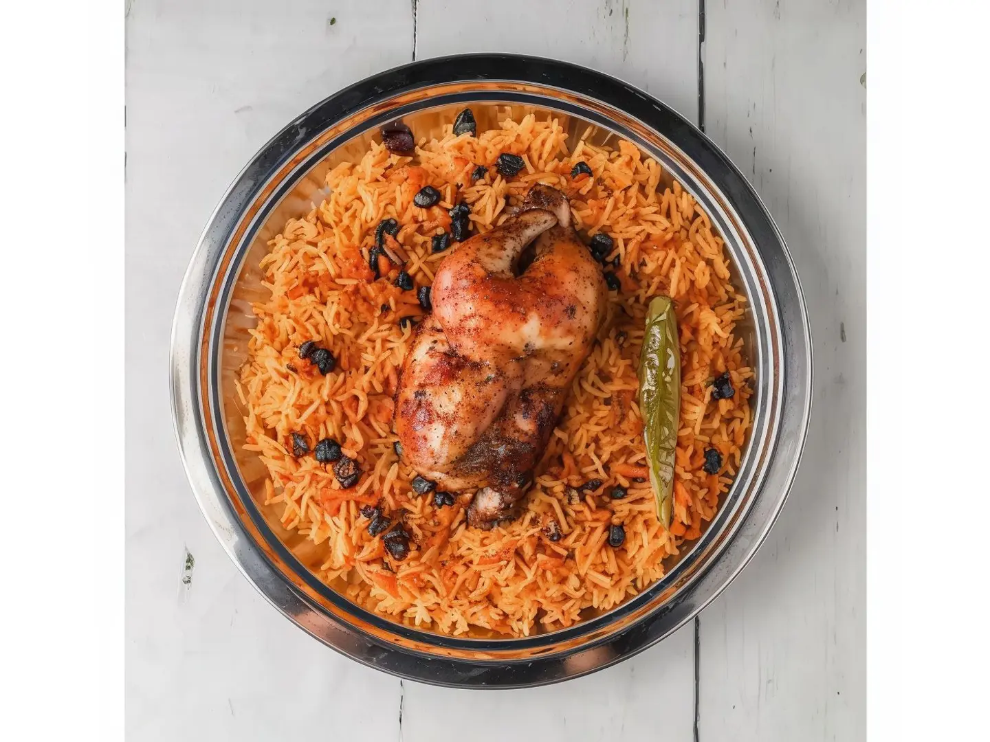 حبة الا ربع شواية مع رز
