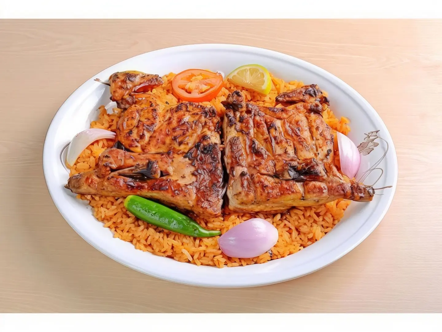 حبة الفحم مع رز