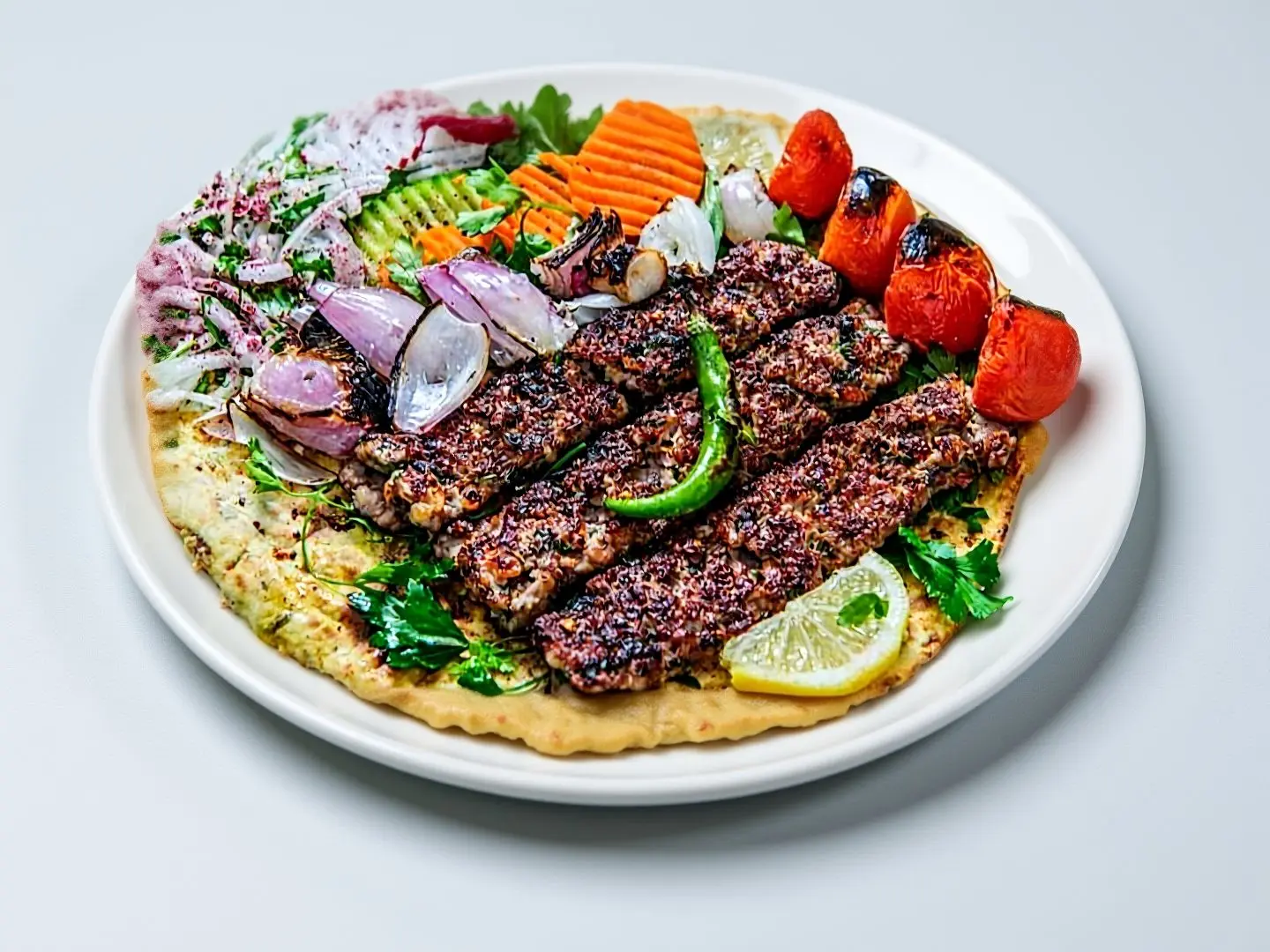 1000جرام كباب لحم حراق