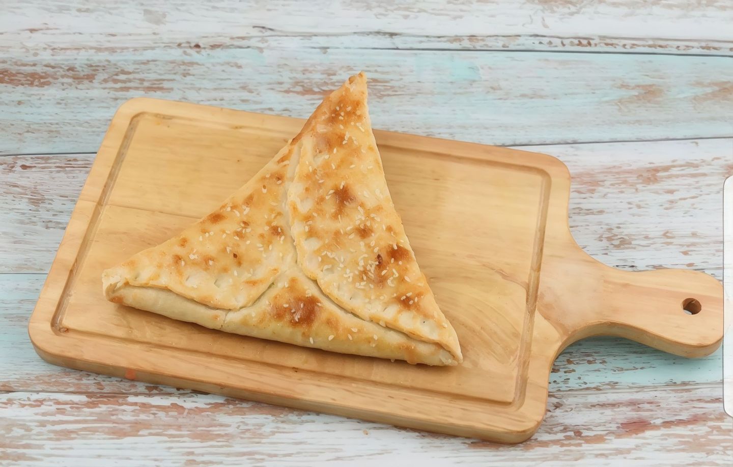 سبانخ مثلث بالبطاطا المهروسة