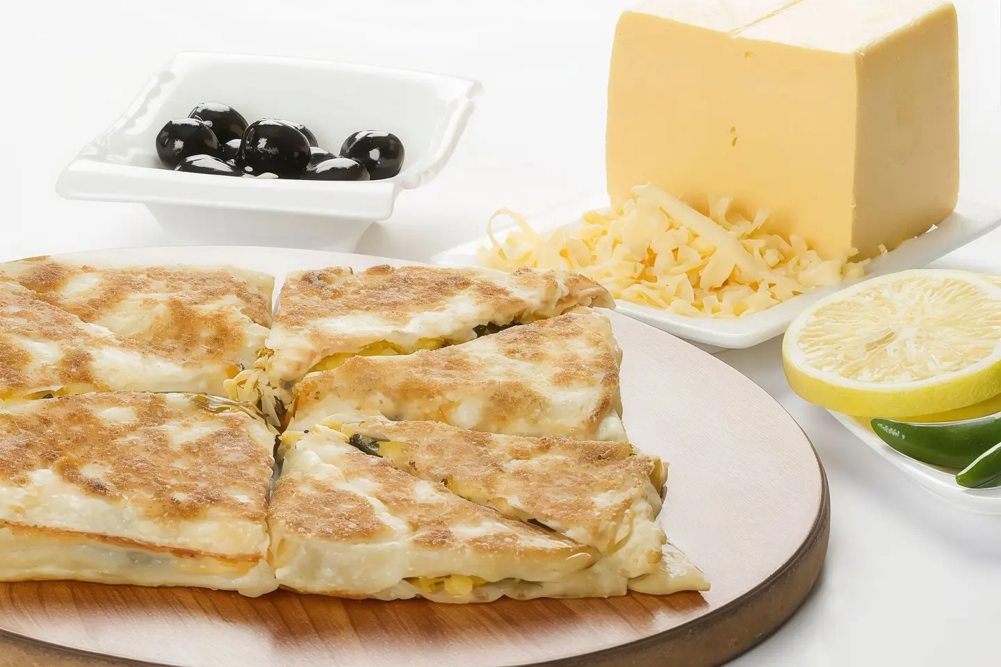 فطيرة جبنة شيدر بالزيتون