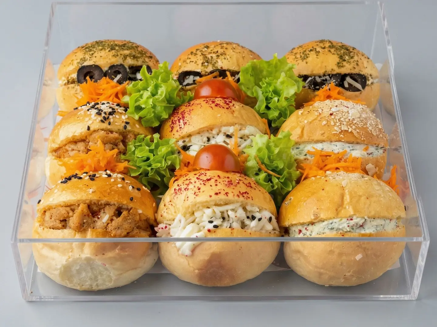 Small Mix Fatayir Box   9 Pieces