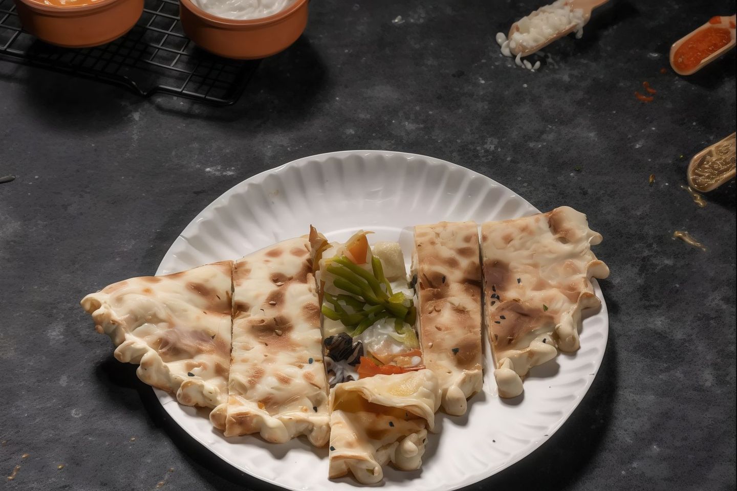 جبن عكاوى بالخضار