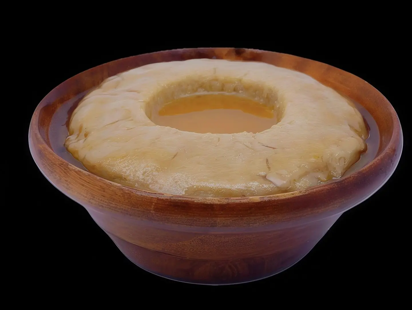 عصيده مع السمن والعسل