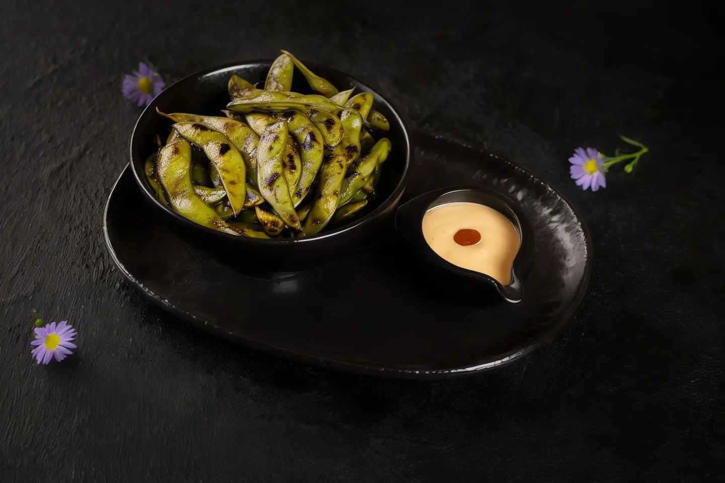 Grilled Edamame