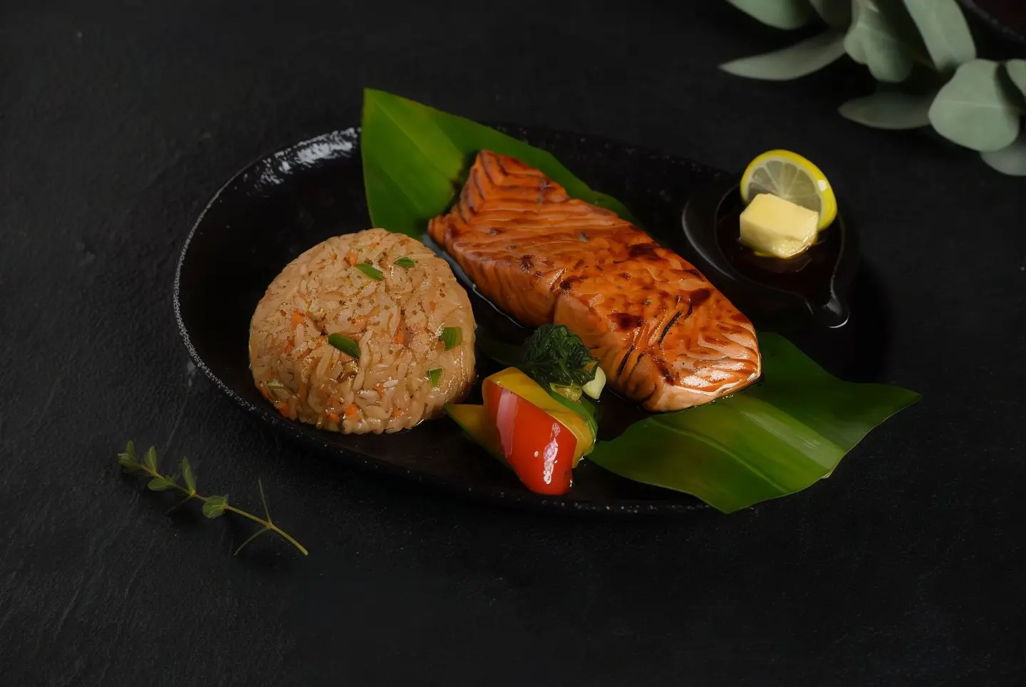 Salmon Teppanyaki