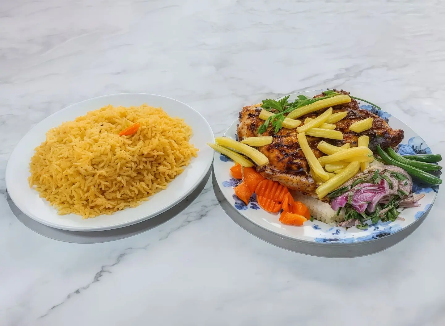 Charcoal Chicken With Rice - Half Chicken